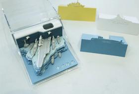 中国航母编队3D立体便签  创意手撕纸雕  精美工艺  原创好物