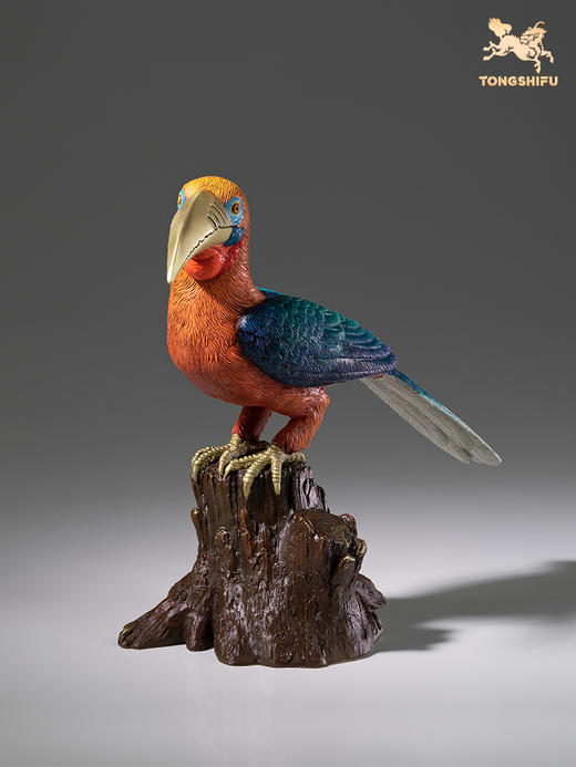 铜师傅 铜摆件《铜师傅百鸟集》之棕颈犀鸟 家居饰品 桌面摆件 商品图2