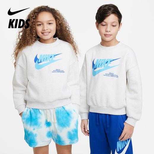 Nike Sportswear Icon Fleece 大童 Oversize 风运动衫 DX5140 商品图4