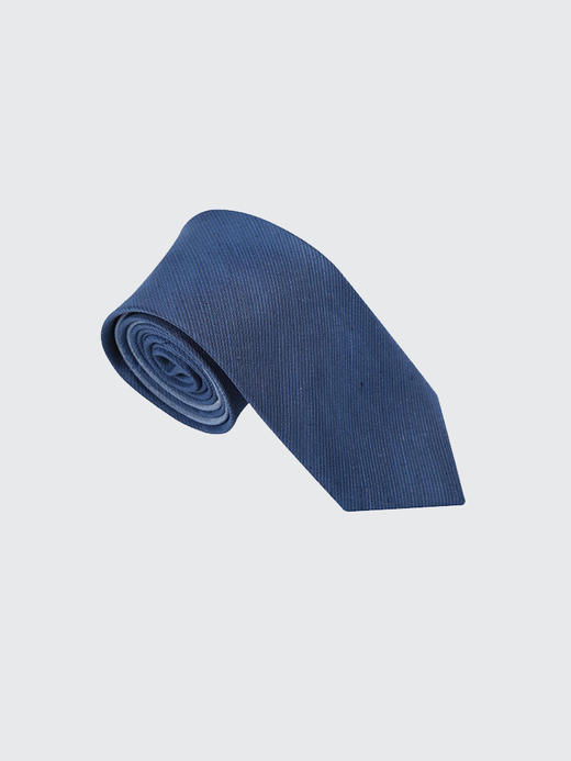 callisto蓝色亚麻混纺领带 SQCTE019C 商品图2