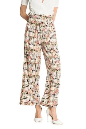 SUMMER & SAGE 拼色丝缎阔腿裤 2189