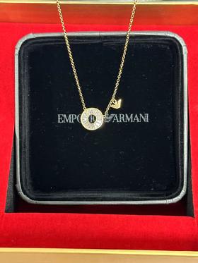 AR723763300131 EMPORIO ARMANI 【节日礼盒推荐】阿玛尼轻奢白玫瑰转运珠项链女锁骨链送女友