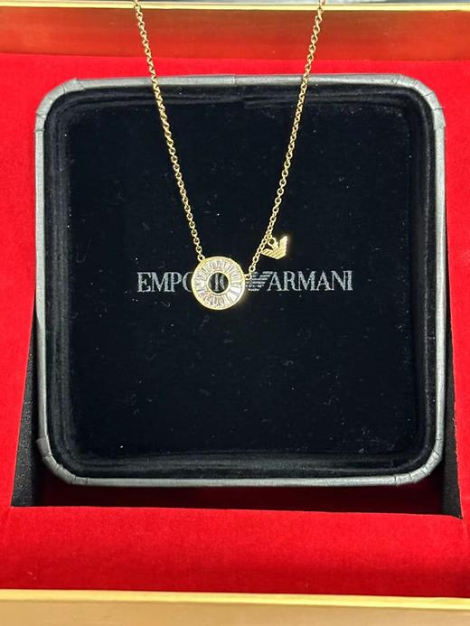 AR723763300131 EMPORIO ARMANI 【节日礼盒推荐】阿玛尼轻奢白玫瑰转运珠项链女锁骨链送女友 商品图0