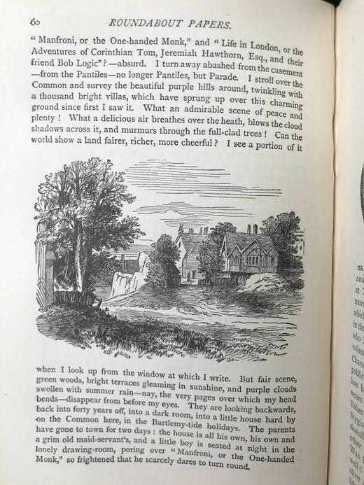 1898年 萨克雷《委婉集》 数十幅插图 真皮精装32开 商品图14