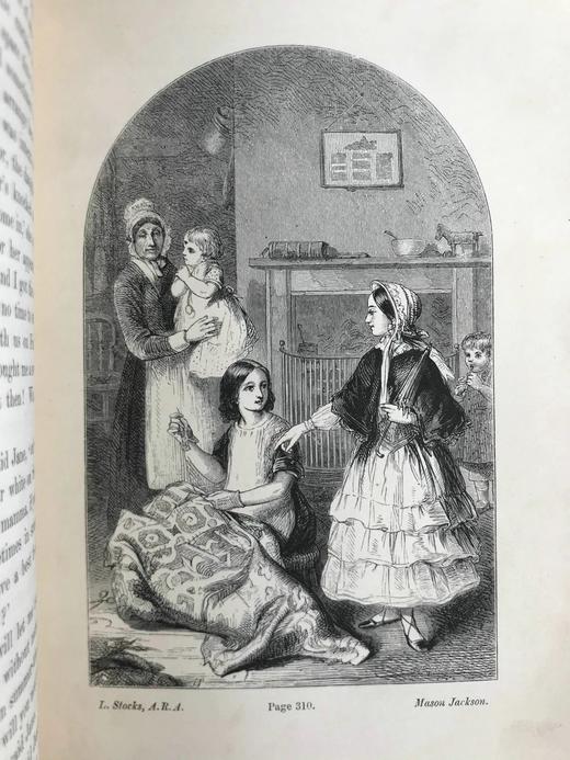 1857年 莫尔斯沃思夫人《呵护孩子》 20幅版画插图 真皮精装36开 商品图5