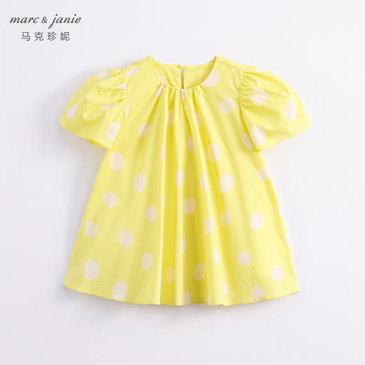 马克珍妮新款夏装 女童北欧风图案纯棉连衣裙230329 商品图1