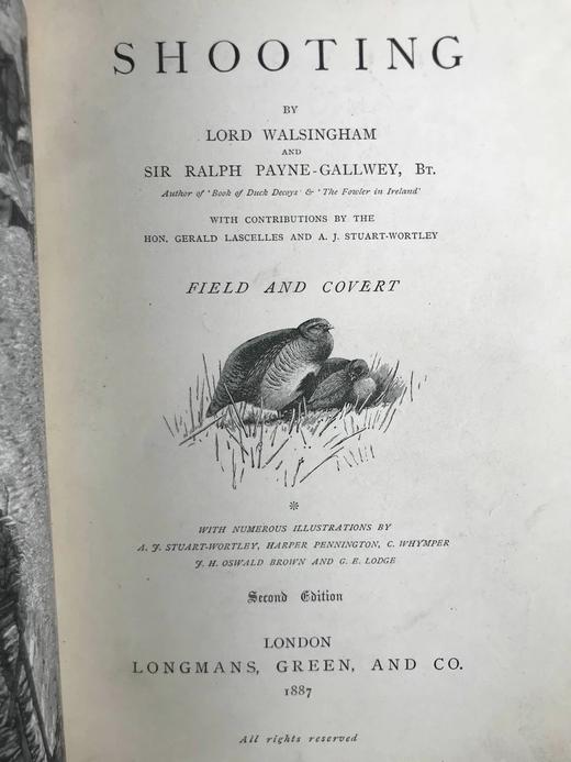 1887年 狩猎指南 约百幅版画插图 漆布精装32开 商品图3