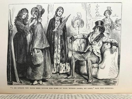 1879年 狄更斯《尼古拉斯·尼克贝》（全2卷） 约30幅插图 漆布精装大32开 商品图9