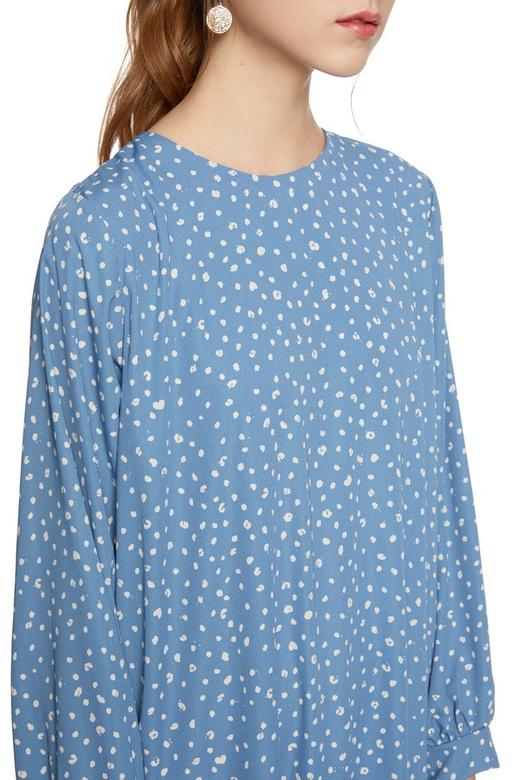 SUMMER & SAGE 荷叶摆印花连衣裙 6760 商品图2