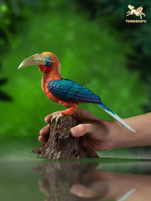 铜师傅 铜摆件《铜师傅百鸟集》之棕颈犀鸟 家居饰品 桌面摆件 商品图4