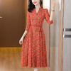 碎花雪纺连衣裙减龄系带收腰显瘦长裙AHM-ydjr8262 商品缩略图2