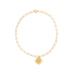 订购7周到｜Barbóra-Eye-眼睛金币 脚链［希腊设计师]