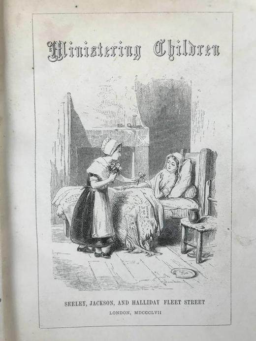 1857年 莫尔斯沃思夫人《呵护孩子》 20幅版画插图 真皮精装36开 商品图3