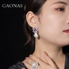 GAONAS 925银锆石耳饰 高纳仕 红色巴洛克白珠耳钉 ZRE42833 商品缩略图2