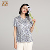 夏季新款 气质桑蚕丝真丝小碎花短袖衬衣女E22CS42 商品缩略图2