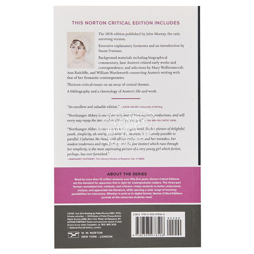 【中商原版】诺桑觉寺 诺顿文学解读系列 英文原版 Norton Critical Editions Northanger Abbey Jane Austen 商品图1