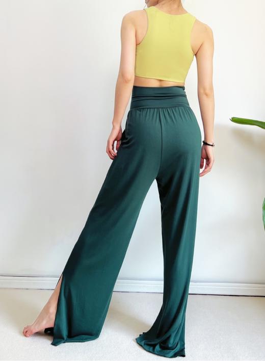 AddOne+1 春夏瑜伽时尚休闲裸感侧开叉阔腿裤 商品图1