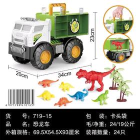 719-15惯性载恐龙工程车