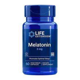 沿寿LIFE EXTENSION Melatonin 3mg（褪黑素睡眠片3mg）
