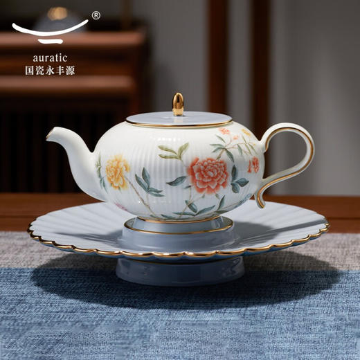 【国瓷·永丰源】月亮时光 21头中式茶具 6人位下午茶具套装公道杯碟 6人位-圆满版 商品图2