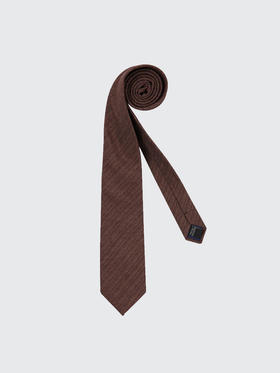 callisto聚酯纤维咖啡色领带  FQCTE013C