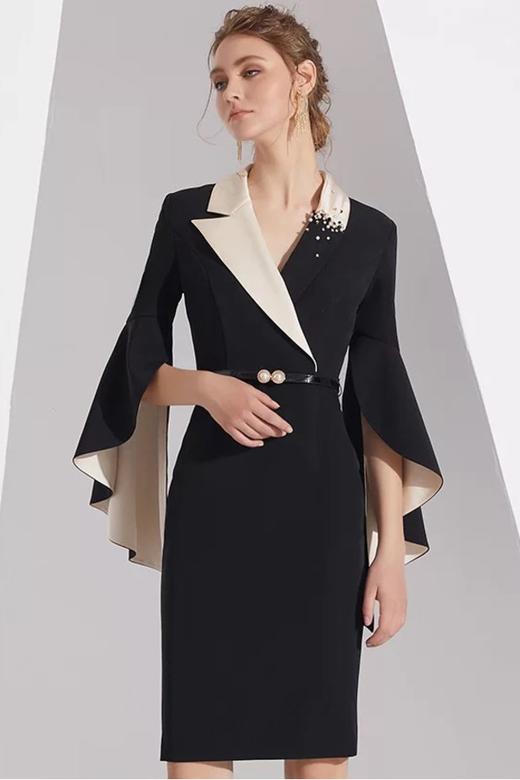 ELLA JADE 定制双色西装连衣裙 11986【不含腰带】 商品图5