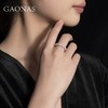 GAONAS 925银锆石戒指 高纳仕  经典时尚百搭粉排戒 FJ129333 商品缩略图4