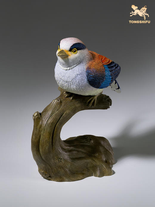 铜师傅 铜摆件《铜师傅百鸟集》之银胸丝冠鸟 家居饰品桌面摆件 商品图2