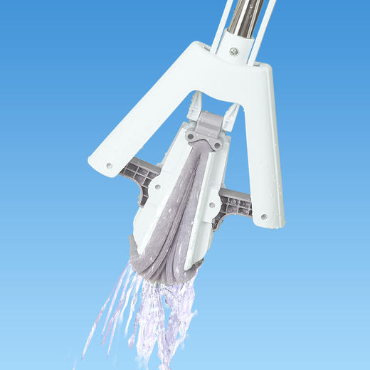 齐心L240 对折胶棉拖把 棉头长28CM 1杆1头（不锈钢直杆） 商品图3