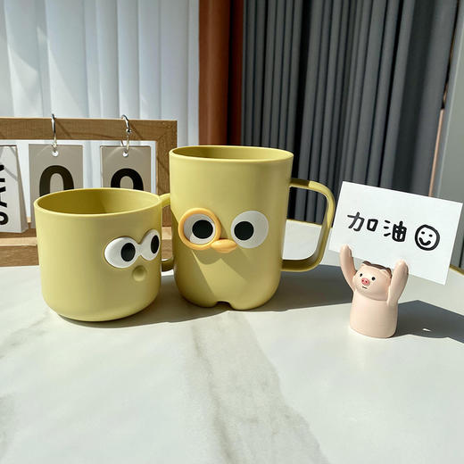 *【立体萌宠造型！儿童洗漱杯】儿童刷牙杯，牙刷圆形杯子，宝宝家用可爱卡通男女孩防摔漱口 商品图3