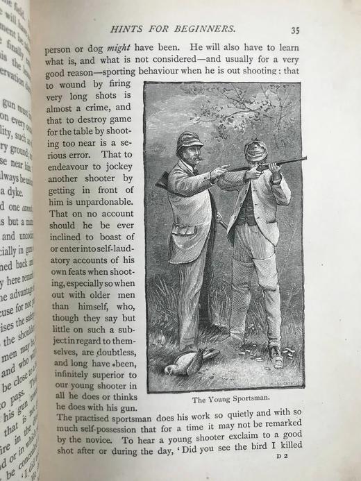 1887年 狩猎指南 约百幅版画插图 漆布精装32开 商品图14