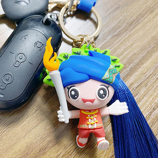 【楚陵溪】五峰文创五峰茶娃吉祥物创意钥匙扣 商品图4