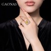 GAONAS 925银锆石戒指 高纳仕大方糖黄色大克拉戒指 YJ033000 商品缩略图4