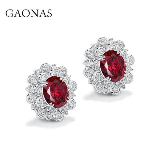 GAONAS 高纳仕 时尚生活款红色耳夹 RJ111866 商品图1