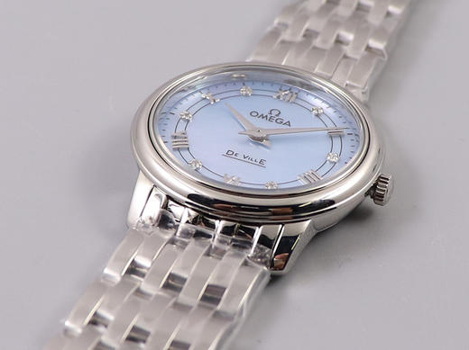 ZF欧miga蝶飞石英系列腕表424.10.27.60.57.001，尺寸27.4mm，指针与刻度均PVD18K玫瑰真金，采用与正品一致的欧米茄 1376石英机芯，女士腕表，钢表带，密底，石英机芯 商品图10