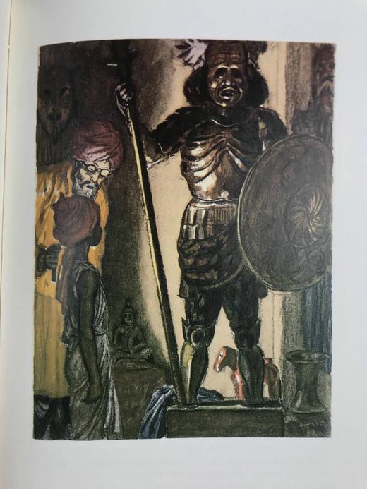 吉卜林《基姆》 12幅彩色插图 精装18开带书匣 商品图10