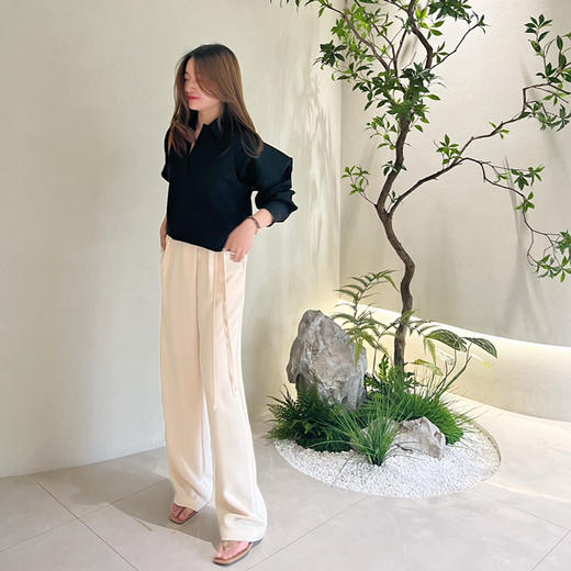 7月特价 2304111   theory 绑带直筒长裤 商品图7