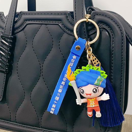 【楚陵溪】五峰文创五峰茶娃吉祥物创意钥匙扣 商品图2