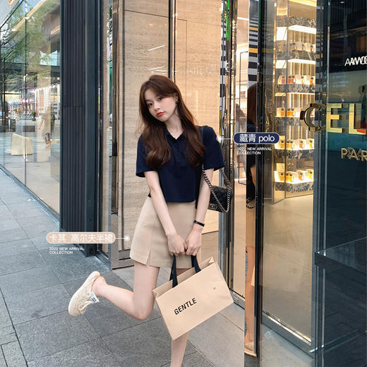 XS码数 金蘑菇菇【波士顿恋人polo】上衣/连衣裙/情侣款时髦polo连衣裙 商品图2