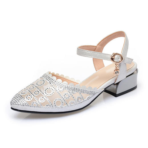 皮鞋低跟打孔，透气凉鞋凉靴网鞋KQ-LY92105 商品图4