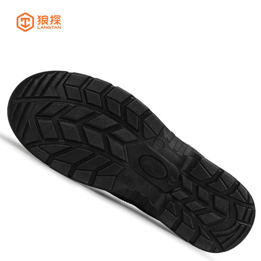 狼探防静电劳保鞋男欧标钢包头防砸防刺穿实心底抗造耐磨安全舒适安全工地防护功能鞋 G205LT 商品图8