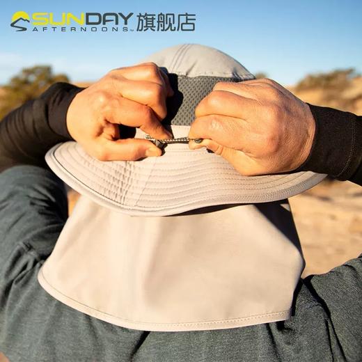 Sunday 美国 S2A02899B 背幕户外宽檐帽 防晒护脸护颈轻量户外宽檐帽 商品图2