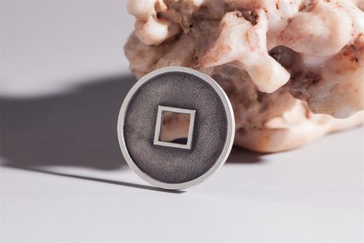 矩德泉坊 纯银手作  崇宁重宝纤字（3.3厘米版）507 商品图5