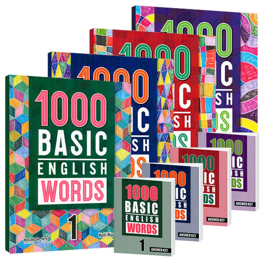 English Words高频词汇书《1000 Basic English Words》《2000 Core English Words》《4000 Essential English Words》 商品图1