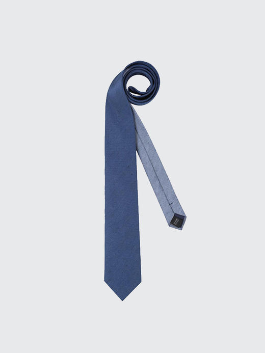 callisto蓝色亚麻混纺领带 SQCTE019C 商品图0