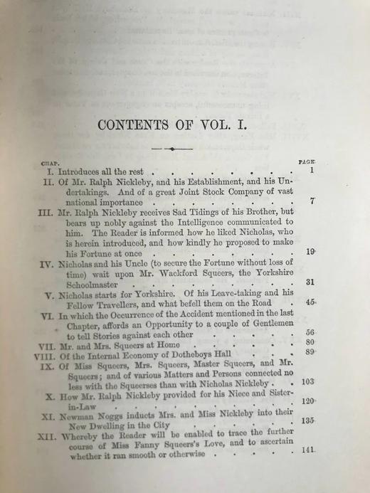 1879年 狄更斯《尼古拉斯·尼克贝》（全2卷） 约30幅插图 漆布精装大32开 商品图3