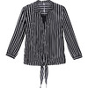 AH-23A1560-L条纹简约宽松休闲时尚雪纺衫 商品缩略图4