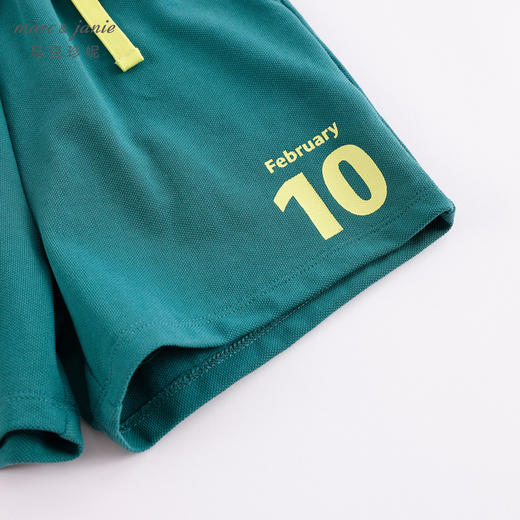 【凉感抗菌】马克珍妮新款夏装 男童字母运动短裤230878 商品图4