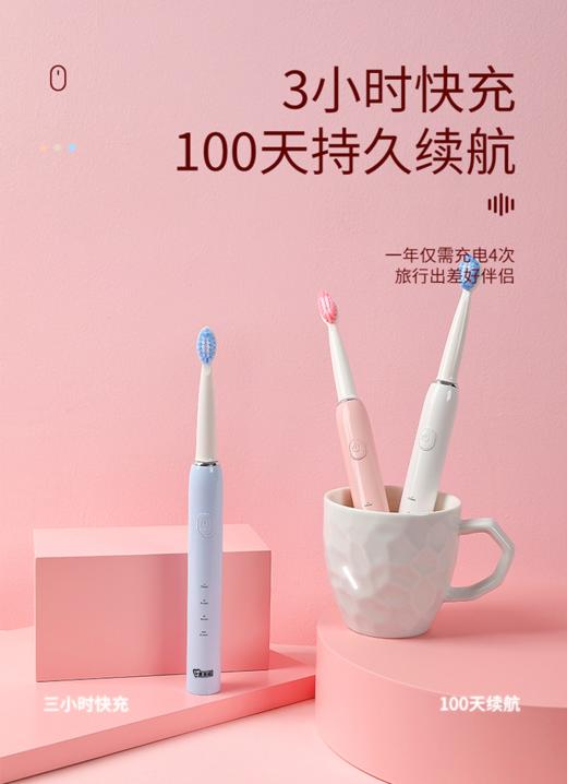 【春上新】9楼母婴生活馆  微笑日记成人情侣2万转电动牙刷 替换刷头吊牌价：99元1把 活动价：29.9元1把 商品图2