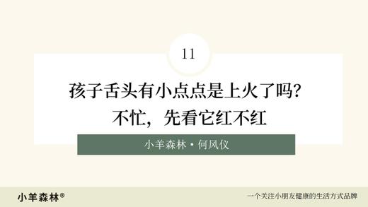 第11讲：孩子舌头有小点点是上火了吗？不忙，先看它红不红 商品图0